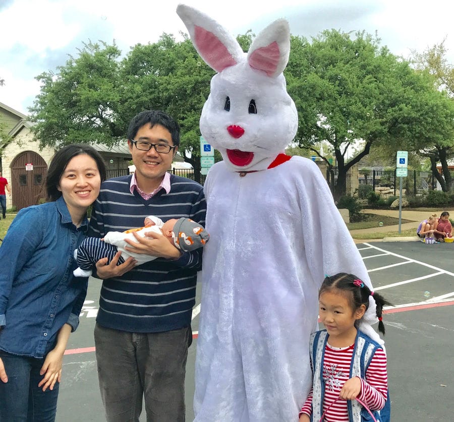 Forest Oaks Easter Bunny n Family